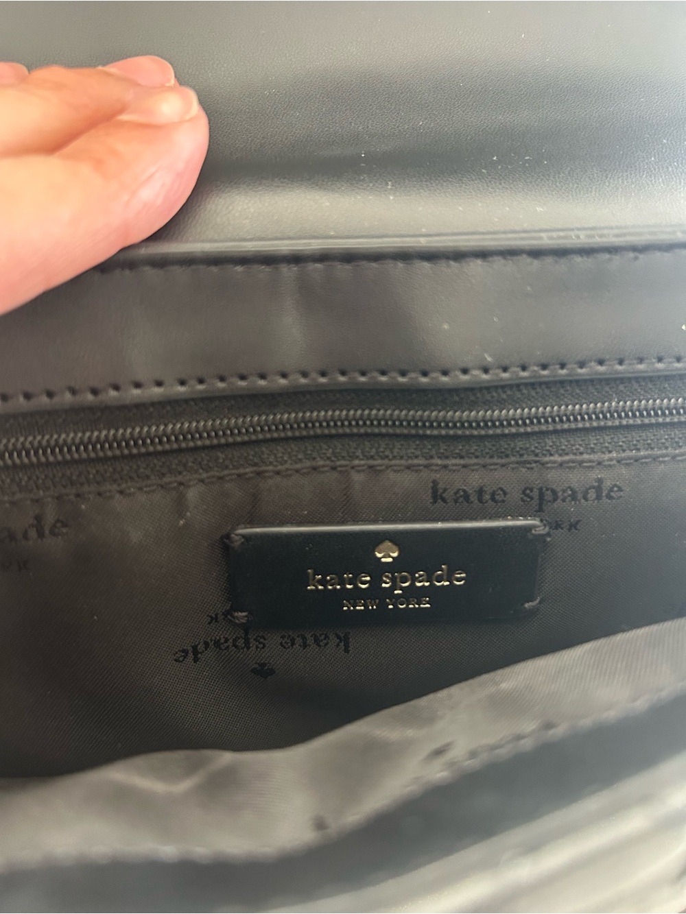kate spade Black Quilted Crossbody with Gold Chain - Picture 6 of 14